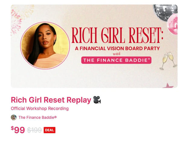 Pemutaran Ulang Webinar Rich Girl Reset dan Financial Bad Guys